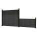 Aluminium Posts for Composite Fencing - 3ft/900mm / 6ft 1800mm Black - Above / Below Ground