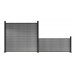 Aluminium Posts for Composite Fencing - 3ft/900mm / 6ft 1800mm Black - Above / Below Ground