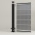Aluminium Posts for Composite Fencing - 3ft/900mm / 6ft 1800mm Black - Above / Below Ground