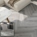 **SAMPLE ONLY** SPC Herringbone Click Flooring (Grey Oak) 5mm + 1mm Underlay Layer - Vinyl Tile - Rigid Core Stone Polymer Composite Waterproof Click Tonge & Groove Luxury Vinyl Tile Flooring Grey Oak