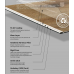 SPC LVT Herringbone Click Flooring - Vinyl Tile - Rigid Core Stone Polymer Composite Waterproof Click Tonge & Groove Luxury Vinyl Tile Flooring Latte Oak