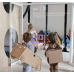 **SAMPLE ONLY** SPC Click Vinyl Tile Flooring (Light Oak) with Built in Underlay - Click Vinyl Tile Floors for Kitchen, Living Room - LVT Rigid Core Stone Polymer Composite Waterproof Click Tonge & Groove Luxury Vinyl Tile Flooring Light Oak