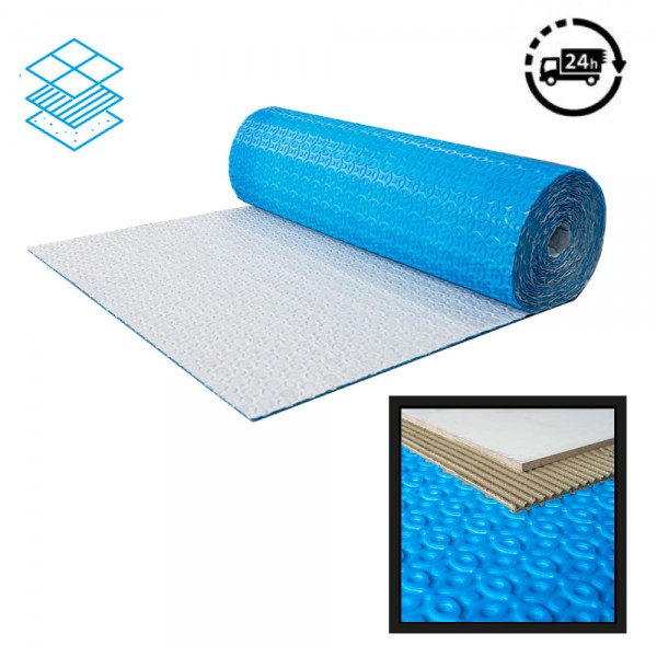 Tile decoupling mat / anti-crack matting - uncoupling waterproof membrane rapid mat durable base roll for under tile 3.6mm