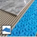 Tile decoupling mat / anti-crack matting - uncoupling waterproof membrane rapid mat durable base roll for under tile 3.6mm