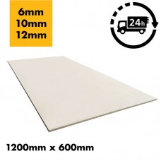 Fibre Cement Board 6mm / 10mm / 12mm  - 1200mm x 600mm - A1 Class Non-Combustable Waterproof Hard Backer Rigid Cement Board for - Floor or Wall 