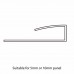 PVC Edging Edge End Trim for Shower Aqua Wall Panel Cladding 5mm/10mm - Multipanel Aquabord Corner Trim White Chrome Silver