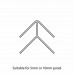 PVC External Corner Trim for Shower Aqua Wall Panel Cladding 5mm/10mm - Multipanel Aquabord Corner Trim White Chrome Silver