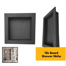 Tile Backer Board Shower Niche - Wet Room Recessed Wall Niche for Soap, Shower Tiled Walls - 300mm x 300mm / 510mm - 89mm Deep Tile Backer Board Shower Niche - Wet Room Recessed Wall Niche for Soap, Shower Tiled Walls - 300mm x 300mm / 510mm - 89mm Deep