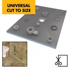 Wetroom Shower Tray - Tile on /Tile-able Shower Tray (Tile Backer Cement Board Shower Tray for Tiling Directly Tiled Walk In Showers) Universal Size / Cut To Size (1200m x 1000mm) Tile Board for Shower / Wet room Flooring - 20mm