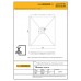 Tile On/ Tileable Shower Tray for Wet Room (Tile Backer Cement Board Shower Tray for Tiling Directly Tiled Walk In Showers) Universal Size / Cut To Size (1200m x 1000mm) Tile Board for Shower / Wet room Flooring - 20mm