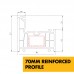 UPVC Window White- Triple 1770mm w x 1040mm h (RAL9010) Left or Right Opening 3P Casement Window