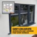 UPVC Window Anthracite Grey - Double 1190mm w x 1040mm h (RAL7016) Left or Right Opening 2P