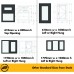 UPVC Window White- Triple 1770mm w x 1040mm h (RAL9010) Left or Right Opening 3P Casement Window