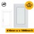 UPVC Window White - Single 610mm w x 1040mm h (RAL9010)  Left or Right Opening 1P