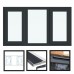 UPVC Window Anthracite Grey - Triple 1770mm w x 1040mm h (RAL7016) Left or Right Opening 3P