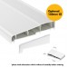 UPVC Window White - Single 610mm w x 820mm h Top Hung Opening (RAL9010) 1P