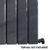 Vertical Radiator - Flat Anthracite Grey RAL7016 - Tall Tower Traditional Column Wall Mount Radiator - Single & Double Panel