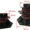 Adjustable Height Pedestal Supports for Decking Joists HEAVY DUTY - 60mm to 140mm - Riser Feet Bases for Composite Decking Joists Sub Frame Adjustable Height Pedestal Supports for Decking Joists HEAVY DUTY - 60mm to 140mm - Riser Feet Bases for Composite Decking Joists Sub Frame