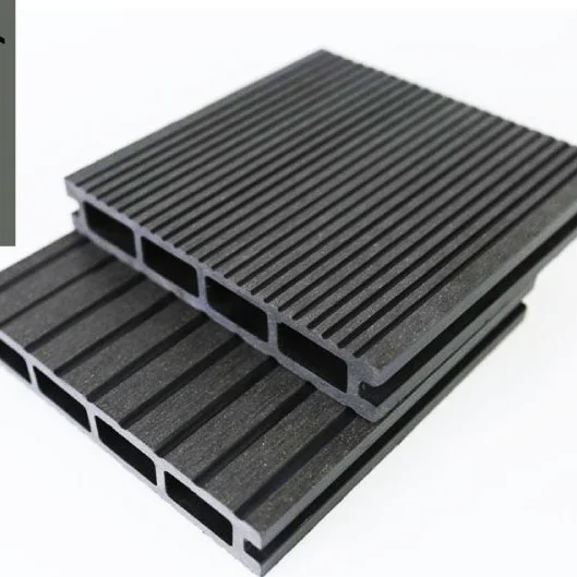 CLEARANCE / DAMAGED Composite Decking Board Grey / Black / Ash / Brown / Anthracite Wood Grain Effect 3m - Plastic Decking PVC Decking WPC Decking Hollow Garden Exterior Decking Boards 