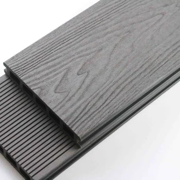 SAMPLE Composite Decking - Grey / Black / Ash / Brown / Anthracite Grey Wood Grain Effect 3m - Plastic Decking PVC Decking WPC Decking Hollow Garden Exterior Decking Boards 