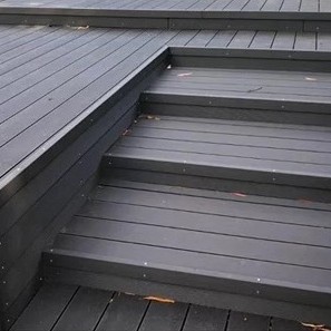 Composite Decking Board Premium Wood Grain / Grooved - Plastic Decking PVC Decking WPC Decking - Black / Grey / Brown / Anthracite - Price Per / Square M (1 sq m)