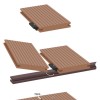 Composite Decking Board Premium Wood Grain / Grooved - Plastic Decking PVC Decking WPC Decking - Black / Grey / Brown / Anthracite - Price Per / Square M (1 sq m)