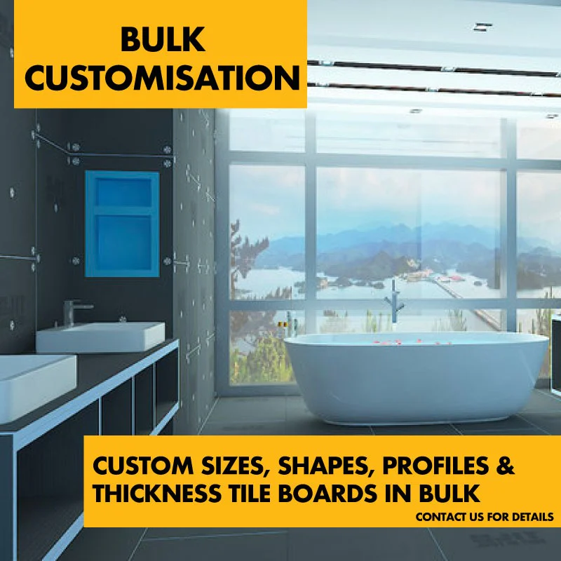 TILE BACKER BOARD SHOWER WET ROOM TRAY Waste Drainage Kit c/w Stainless Steel Polish Grate