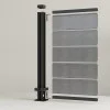 **SAMPLE ONLY** Composite Fence Slats 1800mmm / 6ft - Anthracite / Light Grey - Composite Tonge & Groove Fence Panels Slats