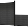 Aluminium Posts for Composite Fencing - 3ft/900mm / 4ft1200mm / 5ft/1500mm / 6ft/1800mm / 8ft/2400mm Black - Fit Above / Below Ground
