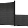Composite Fence Slats 1800mmm / 6ft - Anthracite / Light Grey - Composite Tonge & Groove Fence Panels Slats