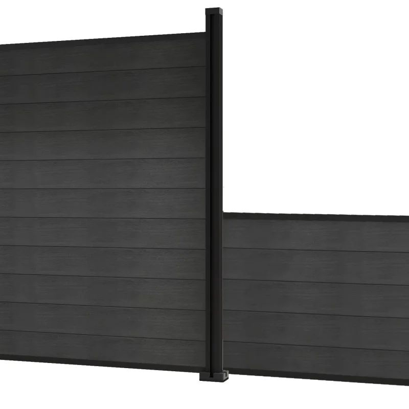 Composite Fence Slats 1800mmm / 6ft - Anthracite / Light Grey - Composite Tonge & Groove Fence Panels Slats
