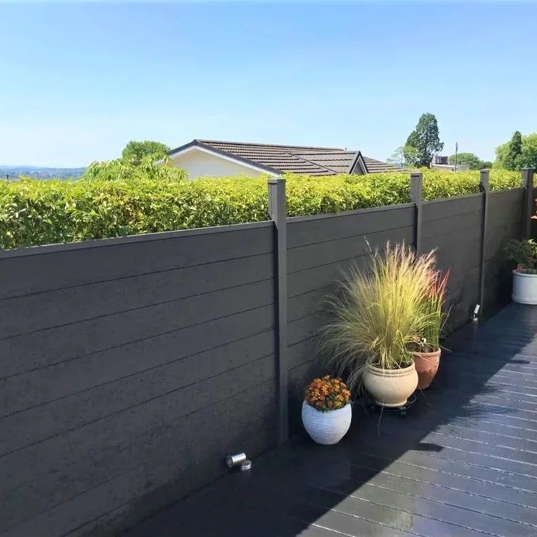 Composite Fence Slats 1800mmm / 6ft - Anthracite / Light Grey - Composite Tonge & Groove Fence Panels Slats