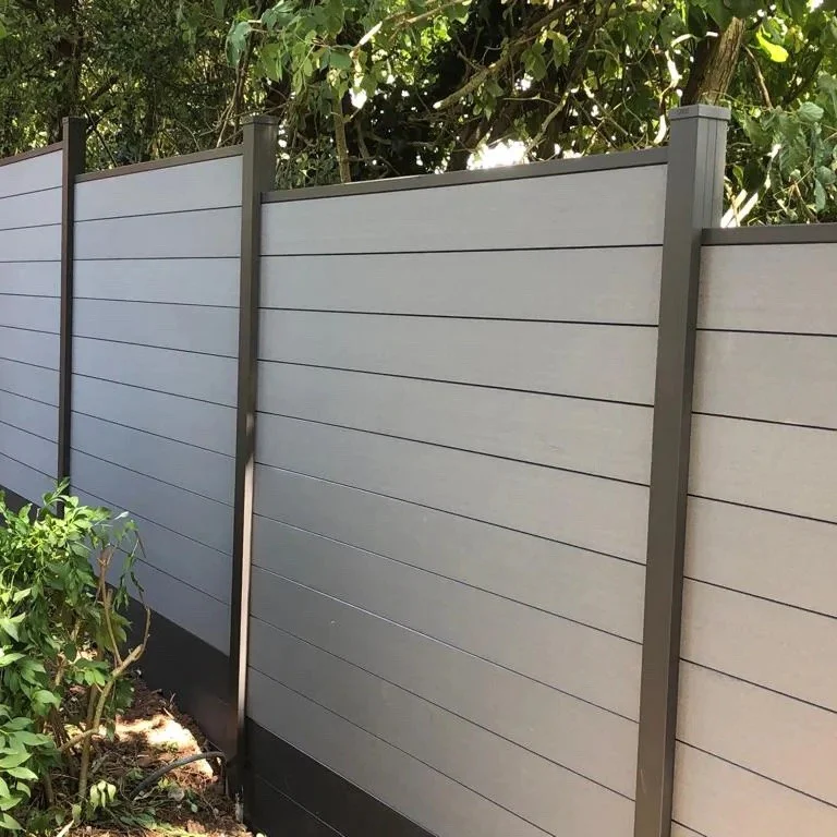 Composite Fence Slats 1800mmm / 6ft - Anthracite / Light Grey - Composite Tonge & Groove Fence Panels Slats