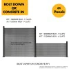 Top & Bottom Aluminium Rail / Channel for Composite Fencing - Black - 1800mm/1.8m 6ft wide