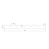 MDF Wall Slat / Strip Panel - MDF Pre-Primed Slatwall panel  / Panelling - Slatted Wall Panels - Paintable 1190mm x  240mm x 18mm