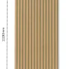 MDF Wall Slat / Strip Panel - MDF Pre-Primed Slatwall panel  / Panelling - Slatted Wall Panels - Paintable 1190mm x  240mm x 18mm