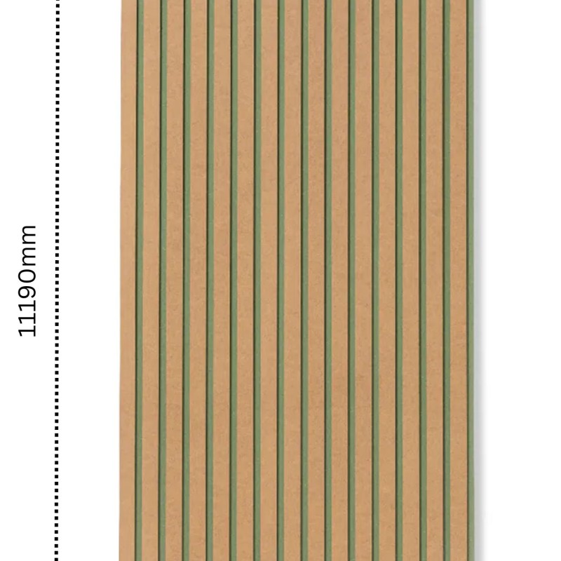 MDF Wall Slat / Strip Panel - MDF Pre-Primed Slatwall panel  / Panelling - Slatted Wall Panels - Paintable 1190mm x  240mm x 18mm 
