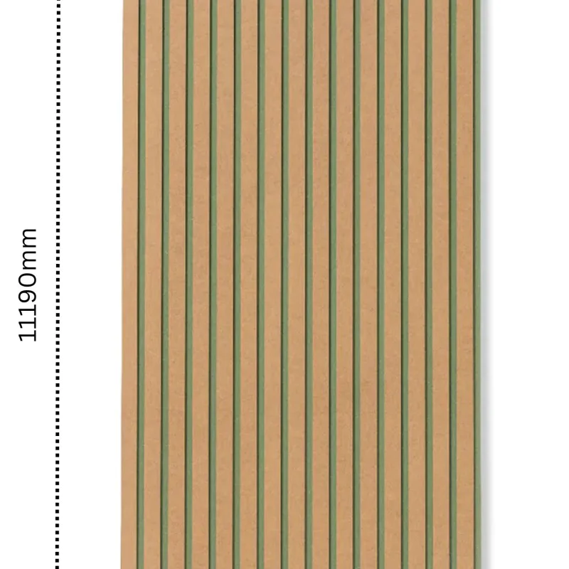 MDF Wall Slat / Strip Panel - MDF Pre-Primed Slatwall panel  / Panelling - Slatted Wall Panels - Paintable 1190mm x  240mm x 18mm