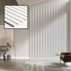 MDF Wall Slat / Strip Panel - MDF Pre-Primed Slatwall panel  / Panelling - Slatted Wall Panels - Paintable 1190mm x  240mm x 18mm