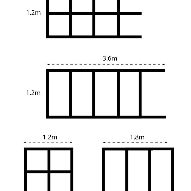 MDF Wall Panel Kit / Strips / Slats - Shaker Kit- MDF Pre-Primed Strips for MDF Modern Square / Rectangle Wall Panels / Panelling - 1190mm x 65mm x 9mm