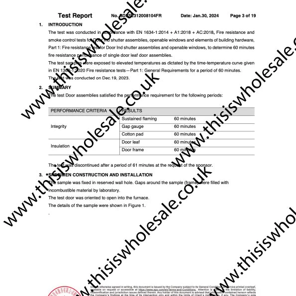 MDF Door Liner -  FD30 Primed Door Frame Lining Set c/w Optional 10mm Trench/Grooves for Fire Intumescent Door Strips - 30 Minute Fire Rating - MDF White Painted Primed Door Liner