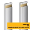 MDF Door Liner -  FD30 Primed Door Frame Lining Set c/w Optional 10mm Trench/Grooves for Fire Intumescent Door Strips - 30 Minute Fire Rating - MDF White Painted Primed Door Liner