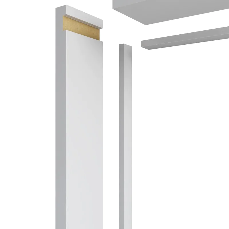MDF Door Liner -  FD30 Primed Door Frame Lining Set c/w Optional 10mm Trench/Grooves for Fire Intumescent Door Strips - 30 Minute Fire Rating - MDF White Painted Primed Door Liner