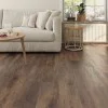SPC Click Vinyl Tile Flooring (Dark Oak) with Built in Underlay per Sq M- Click Vinyl Tile Floors for Kitchen, Bathroom,  Living Room - LVT Rigid Core Stone Polymer Composite Waterproof Click Tonge & Groove Luxury Vinyl Tile Flooring Dark Oak