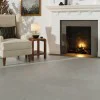 SPC Tile Effect Imitation Click Vinyl Tile Flooring - Concrete Cement Grey per Sq M- Click Vinyl Tile Floors for Kitchen,Living Room - LVT Rigid Core Stone Polymer Composite Waterproof Click Tonge & Groove Luxury Vinyl Tile Flooring