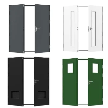 **Custom Sized / Made To Order/measure** Double Steel Security Personnel Pedestrian Door - Industrial Grade Exterior Outdoor Security Door