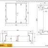 Double Steel Security Personnel Pedestrian Door - Industrial Grade Exterior Outdoor Security Door - 1800mm w x 2035mm h
