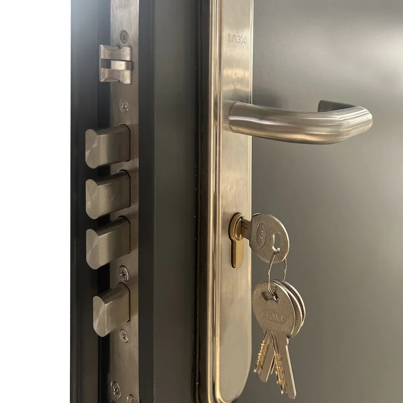 **Custom Sized Made to Order ** High Security Steel Security Door- 12 Point/Multi Point Locking - Ultra Heavy Duty External c/w Part-M DDA Compliant Low Threshold 15mm