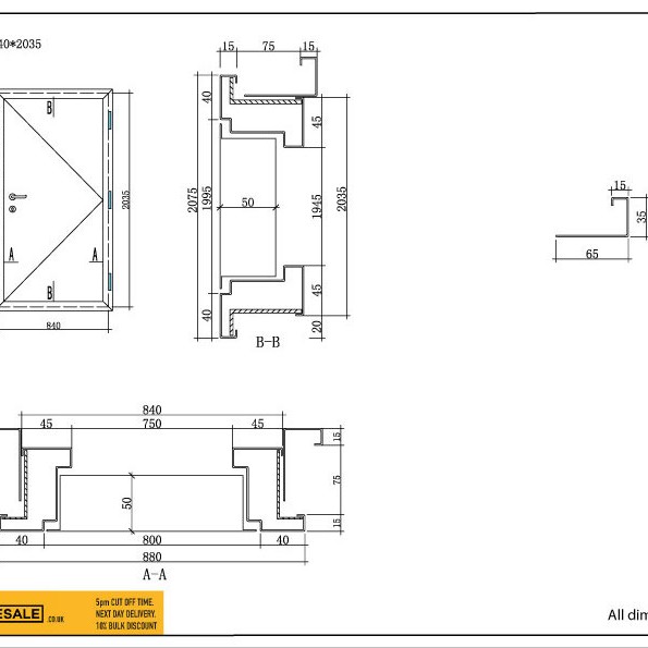**CLEARANCE** Steel Security Personnel Pedestrian Door - Industrial Grade Exterior Outdoor Security Door for Garage, Warehouse, Shed, Industrial Unit, Lockup, Shed, Shipping Container, Farm Barn 
