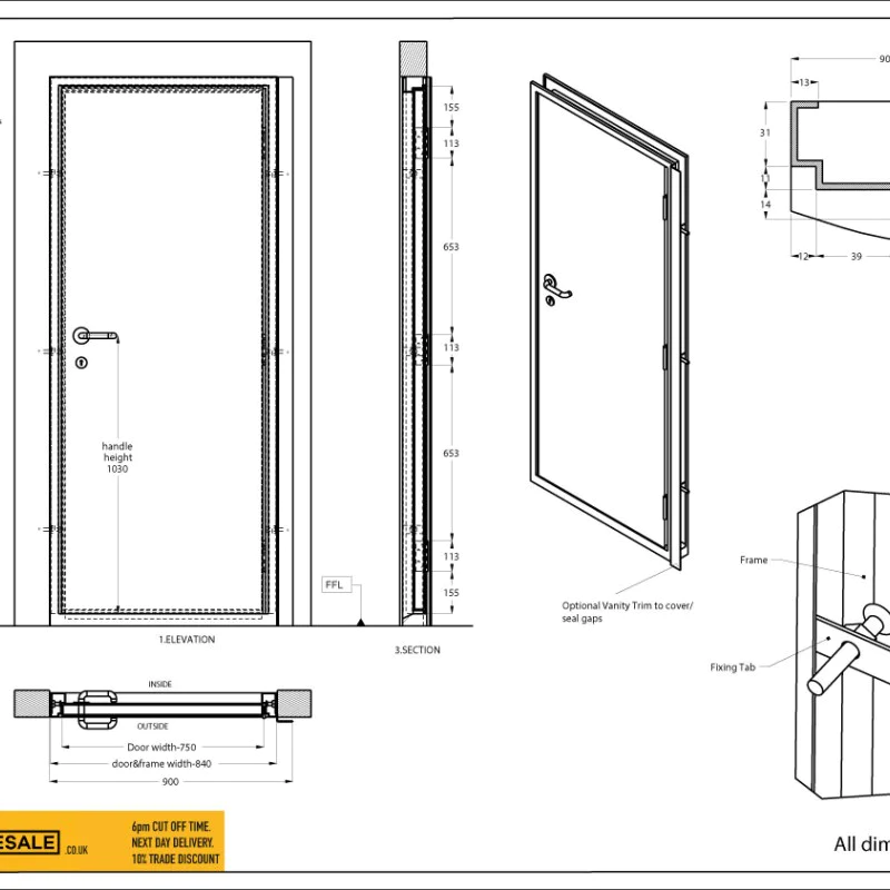 Overhead Door Closer (FD30/FD60/FD120 Fire Rated Doors) - Self Installation c/w 6 x Self-Drilling Screws Overhead Door Closer (FD30/FD60/FD120 Fire Rated Doors) - Self Installation c/w 6 x Self-Drilling Screws